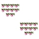 thumbnail image 4 of Ramo de flores artificiales Wosthever 10 piezas Rosa oscuro, 4 of 6
