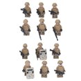 thumbnail image 2 of 12 minifiguras de soldados con armadura y atuendos distintivos para niños (M8019, altura: 4,5 cm/1,8 pulgadas)., 2 of 14