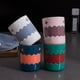 thumbnail image 3 of 4 Pcs Toothbrush Cups, Reusable Plastic Organizer Brush Holder for Adults Kids - Cartoon Monster, Green Blue, Light Pink, Off White, 10*8*8cm, 3 of 5