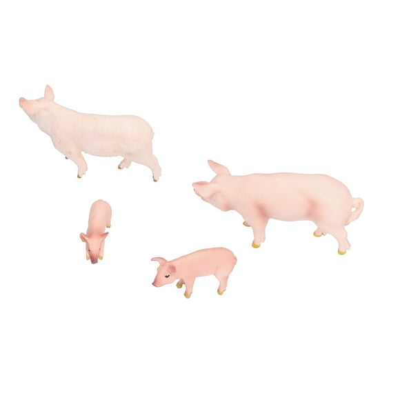 Farm Simulation Farm Pig Animals Model Figures Toy Set Preschool Educational Learn Cognitive Toys