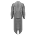 thumbnail image 3 of Pxiakgy Women's Long Sleeve Fashion Half High Neck Sweater Short Skirt Solid Color Knitted Set Grey + S, 3 of 6