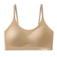 thumbnail image 5 of Dvprdro Girls Seamless Sports Bra Removable Pads Wireless Pull-On Breathable Soft Daily Wear Teen Training Active 1-Pack, 5 of 5