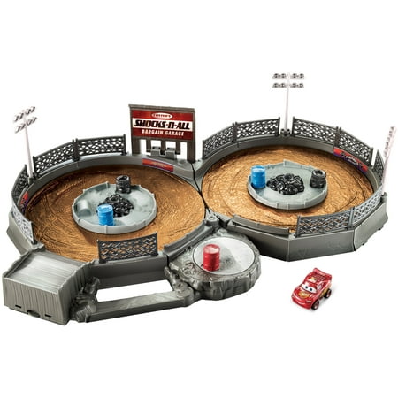 Disney Pixar Cars Mini Racers Crank and Crash Derby Playset