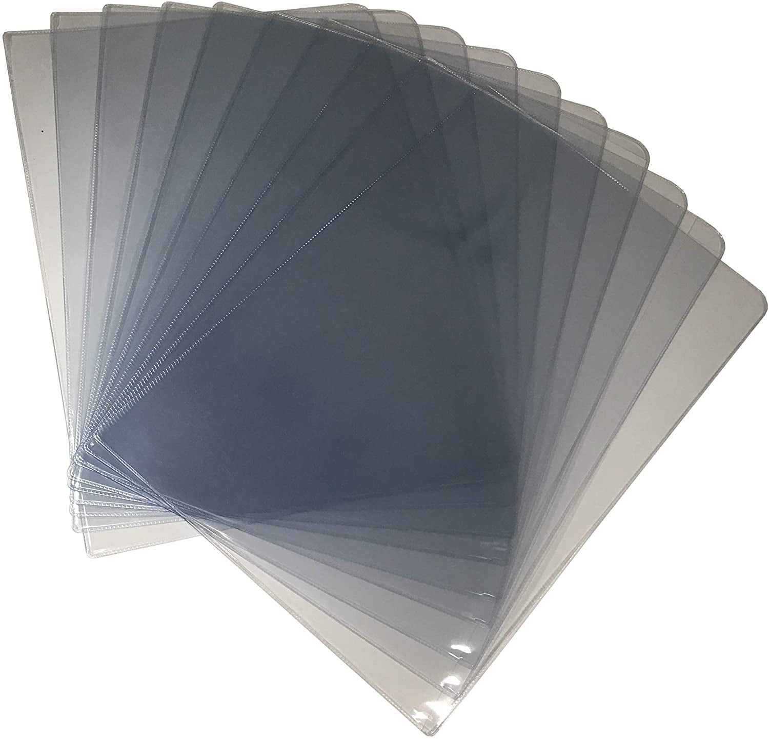 Thick F4 Size L Type Plastic Jacket Sleeves Clear Transparent Poly