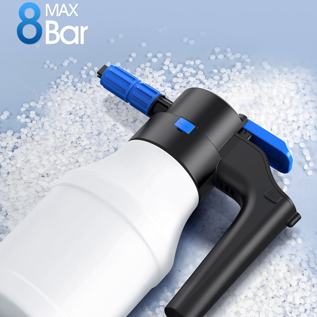 Electric Car Foam Sprayer 1.5L Handheld Foamer Rechargeable Battery Powered Foam Cannons for Home Car Washing