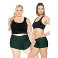 thumbnail image 2 of Stretch Is Comfort Women's Nylon/Spandex Booty Shorts | Small- 3x, 2 of 6