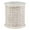 White, variant on Linon Lainey Wood Hand Carved Side Table in Natural