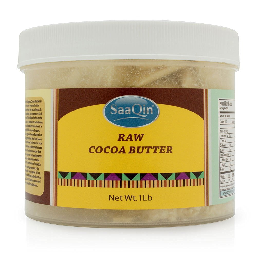1 Lb of Raw Cocoa Butter By HalalEveryDay Made with Organic Cocoa Butter
