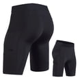 thumbnail image 2 of ibiyuan Mens Compression Shorts Running Short Pants Underwear with Pockets, Workout Gym Athletic Sports Tight Shorts, 2 of 3