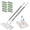 2pcs, variant on 39.4" Hands-Free Multi-Purpose Flat Mop, One-Click Cleaning Mop with 10 Reusable Cloths for Kitchen & Home