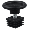 thumbnail image 4 of 100 Sets 45mm Base Dia Adjustable Leveling Foot 25mmx25mm Square Tube Insert Kit, 4 of 5
