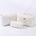 thumbnail image 2 of Bolsa de maquillaje de viaje para mujer Set de neceser Bolsa de maquillaje acolchada con estampado de flores Bolsa de maquillaje para mujer, 2 of 3