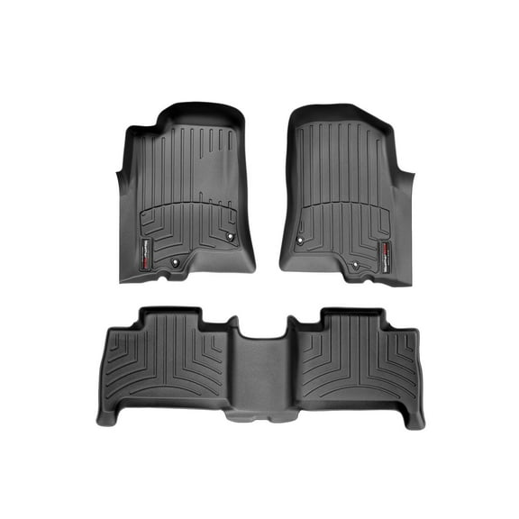 WeatherTech Custom Fit FloorLiners compatible with 2006-2010 Hummer H3 - 1st & 2nd Row, Black