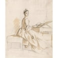 thumbnail image 3 of Paul Sandby 20x24 Black Modern Framed Museum Art Print Titled - Portrait of a Lady at a Drawing Table, 3 of 5