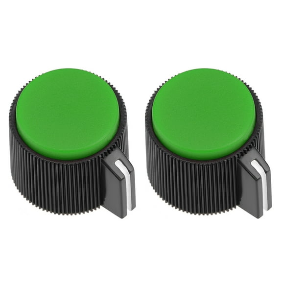 2Pcs 19x16mm Bakelite Potentiometer Volume Control Rotary Knob Green