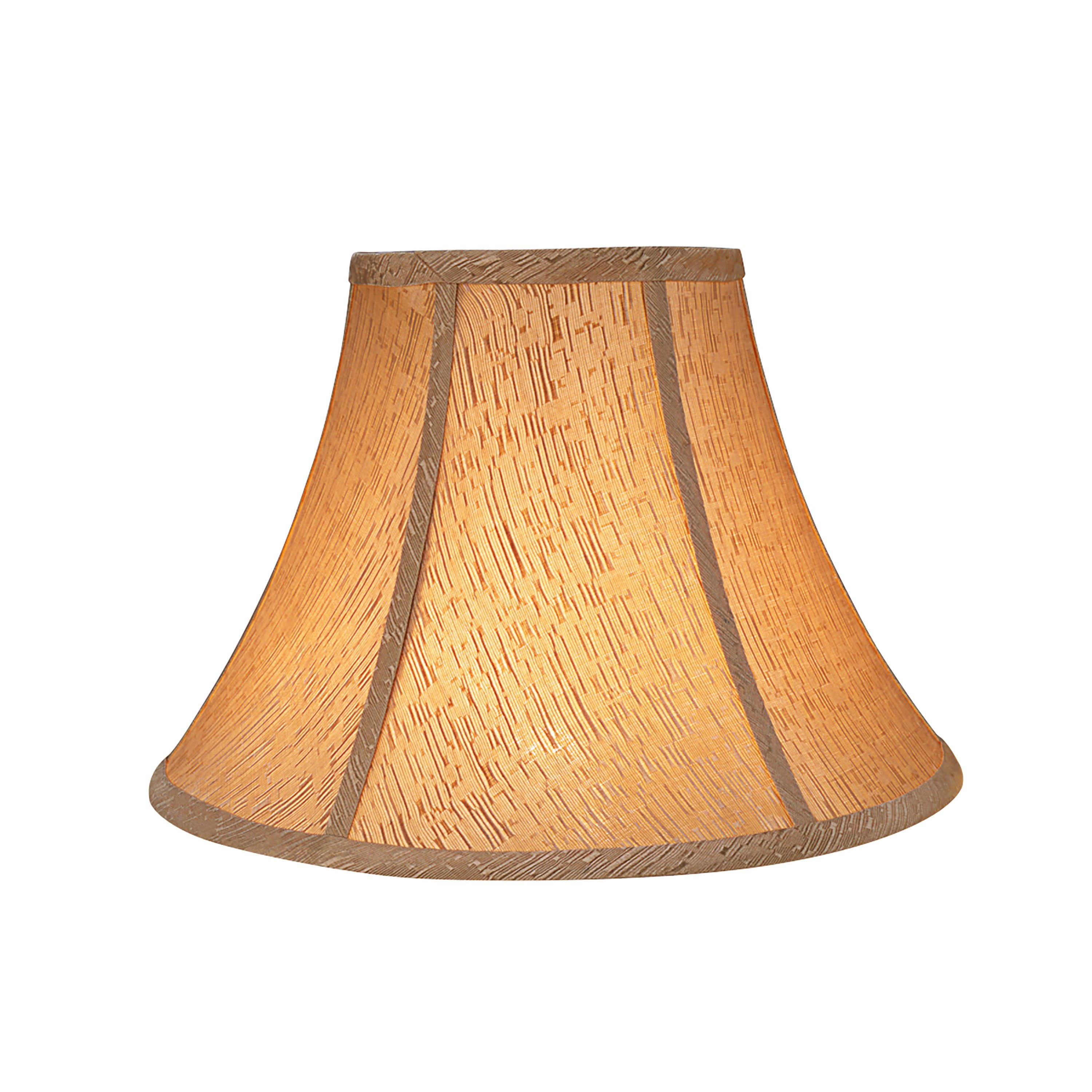 Aspen Creative 58003 Transitional Bell Shape UNO Construction Lamp Shade in Light Gold, 13" Wide (6" x 13" x 9")