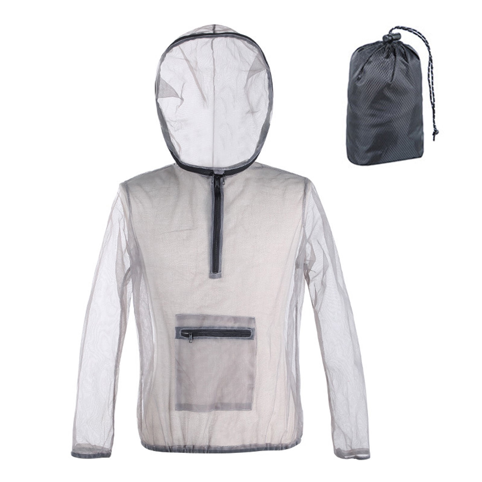 Cheers.US Mosquito Net Jacket w/ Hood - Mesh Bug Suit for Outdoor ...