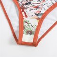 thumbnail image 5 of WREESH Womens One Piece Swimsuit with Beach Cover Up Wrap Skirt Sarong One-Piece Swimsuit One Shoulder Patchwork Print Set Two-Piece Swimsuit Sets Bathing Suit Orange, 5 of 9