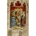 thumbnail image 2 of Prosper Lafaye 12x18 Black Ornate Wood Framed Double Matted Museum Art Print Titled - Assembly of Saints in an Architecture Setting, 2 of 5