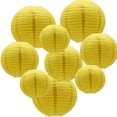 thumbnail image 1 of Linternas de papel colgantes redondas, decoraciones para fiestas, bodas, cumpleaños, baby showers, suministros, 12 pulgadas, 10 pulgadas, 8 pulgadas, paquete de 9 MFZFUKR HMHZ896-6, 1 of 7