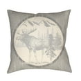 thumbnail image 1 of Surya LGCB-MSE-2020 Lodge Cabin 20" Wide Square Novelty Moose Polyester Outdoor Accent, 1 of 7