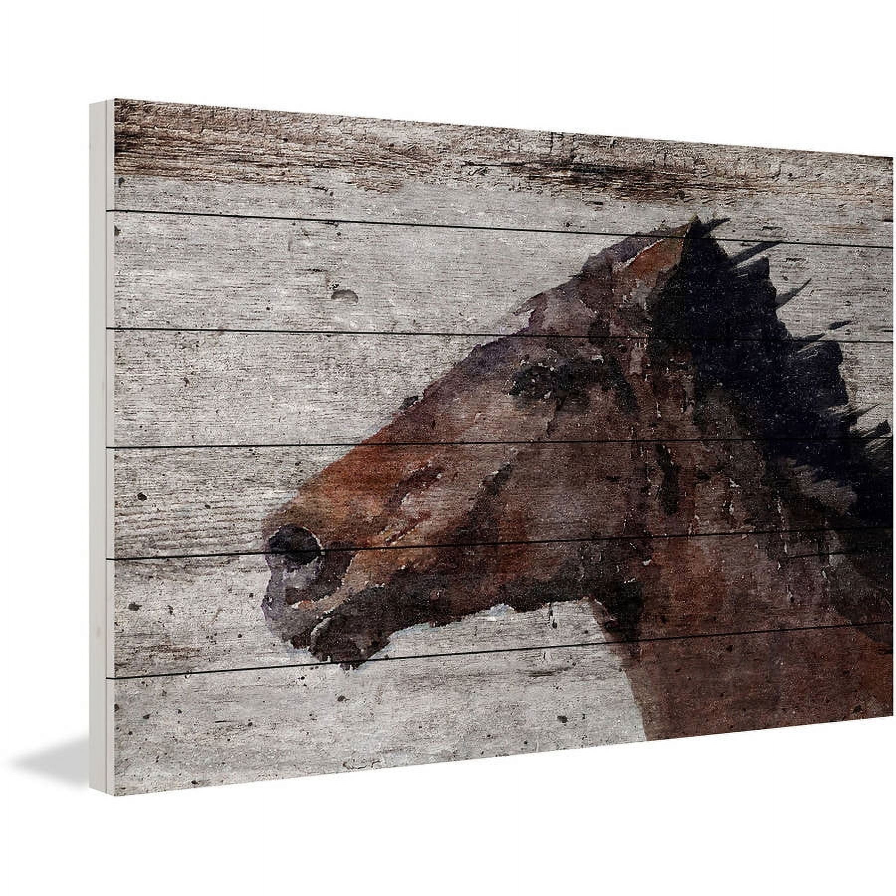 Marmont Hill "Running Wild II" by Irena Orlov Painting Print on White Wood