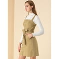 thumbnail image 2 of INSPIRE CHIC Women's Classic Adjustable Strap A-Line Overall Denim Dress, 2 of 6