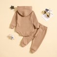 thumbnail image 5 of KDFJPTH Toddler Boys Long Sleeve Solid Hoodie Tops And Pants Child Kids 2PCS Set Outfits Kids Clothese Toddler Boys Fall Clothes Boys Shorts Outfit, 5 of 8