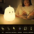 thumbnail image 2 of Lindo Pingüino Luz Nocturna Para Niños, Regalos De Cumpleaños Kawaii Decoración De La Habitación Decoraciones De Dormitorio Para Bebés, Niñas Y Niños, Led 9 Porta Animales Que, 2 of 5