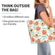 thumbnail image 2 of Balery Peach Bolsa Tote Estilo Estético con Cremalleras, Bolsa de Hombro, Bolsa de Compras Grande y Plegable, 2 of 8