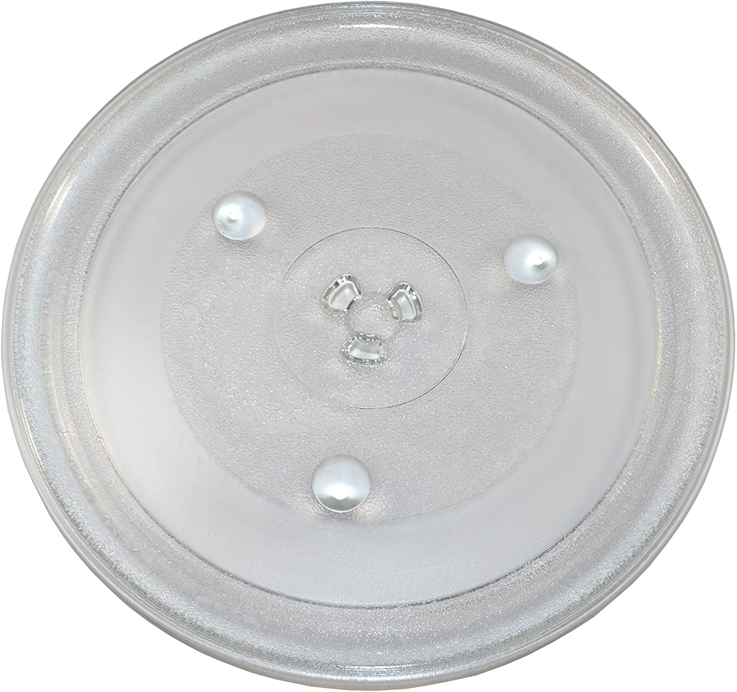 UNIVERSAL MICROWAVE OVEN GLASS ROUND TURNTABLE PLATE DISH 315mm 3 FIXING HOLES