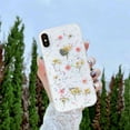 thumbnail image 3 of for iPhone 13/iPhone 14 Case Clear with Real Pressed Flowers Design Glitter Cute Sparkly Floral Pattern Slim Soft TPU Protective Women Girl's Phone Cover (Gold), 3 of 5