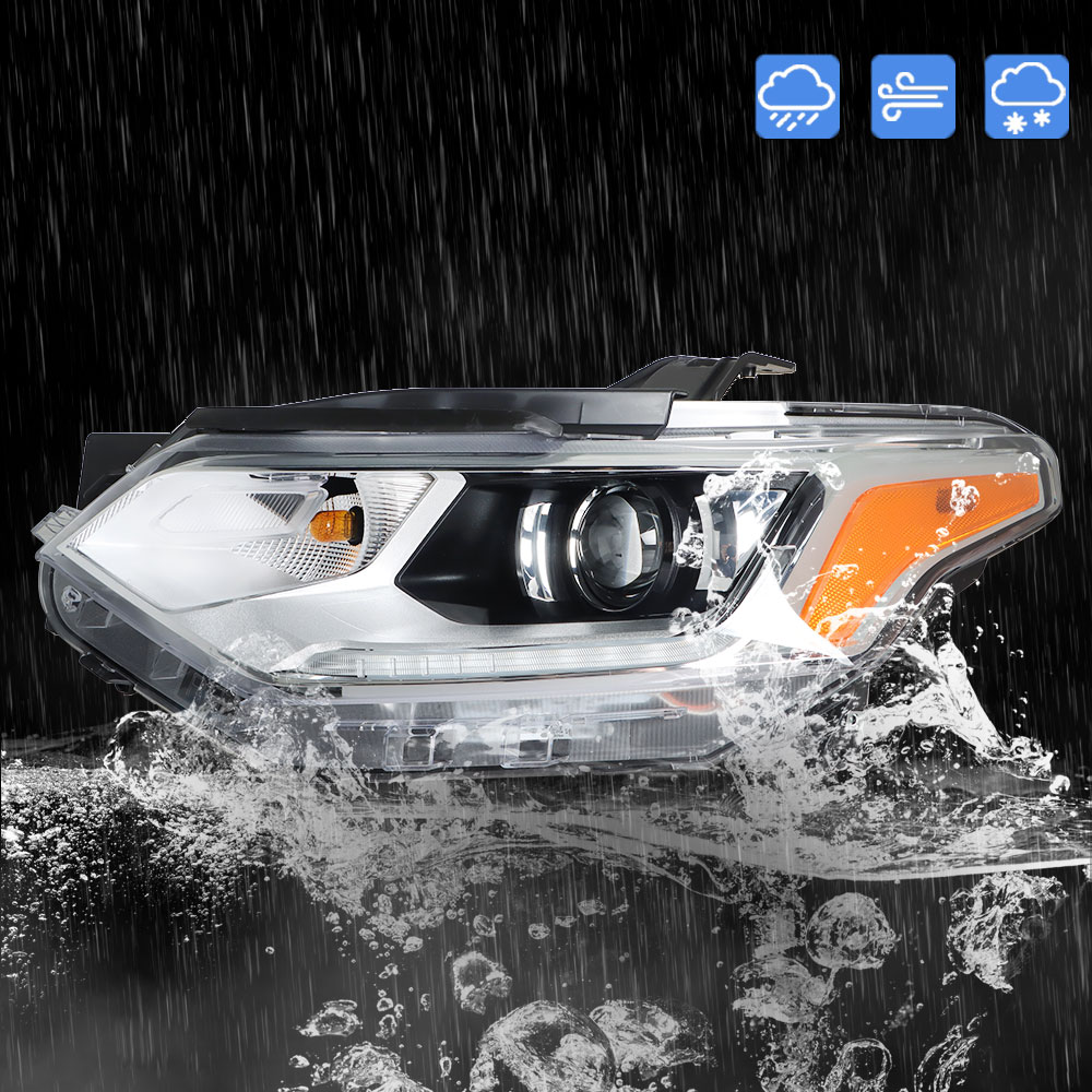 Light Up The Night: Yibei-Tech Headlights With LED DRL & HID For 2018-2021 Chevy Traverse (Pair)