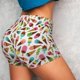 thumbnail image 4 of Balery Ice Cream Popsicles Pantalones cortos de entrenamiento estampados para mujer, sin costuras, ajustados, para gimnasio, yoga, correr, deportes, ejercicio activo, fitness.-Medium, 4 of 8