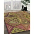thumbnail image 3 of Ahgly Company Machine Washable Indoor Rectangle Transitional Brown Red Area Rugs, 7' x 10', 3 of 7