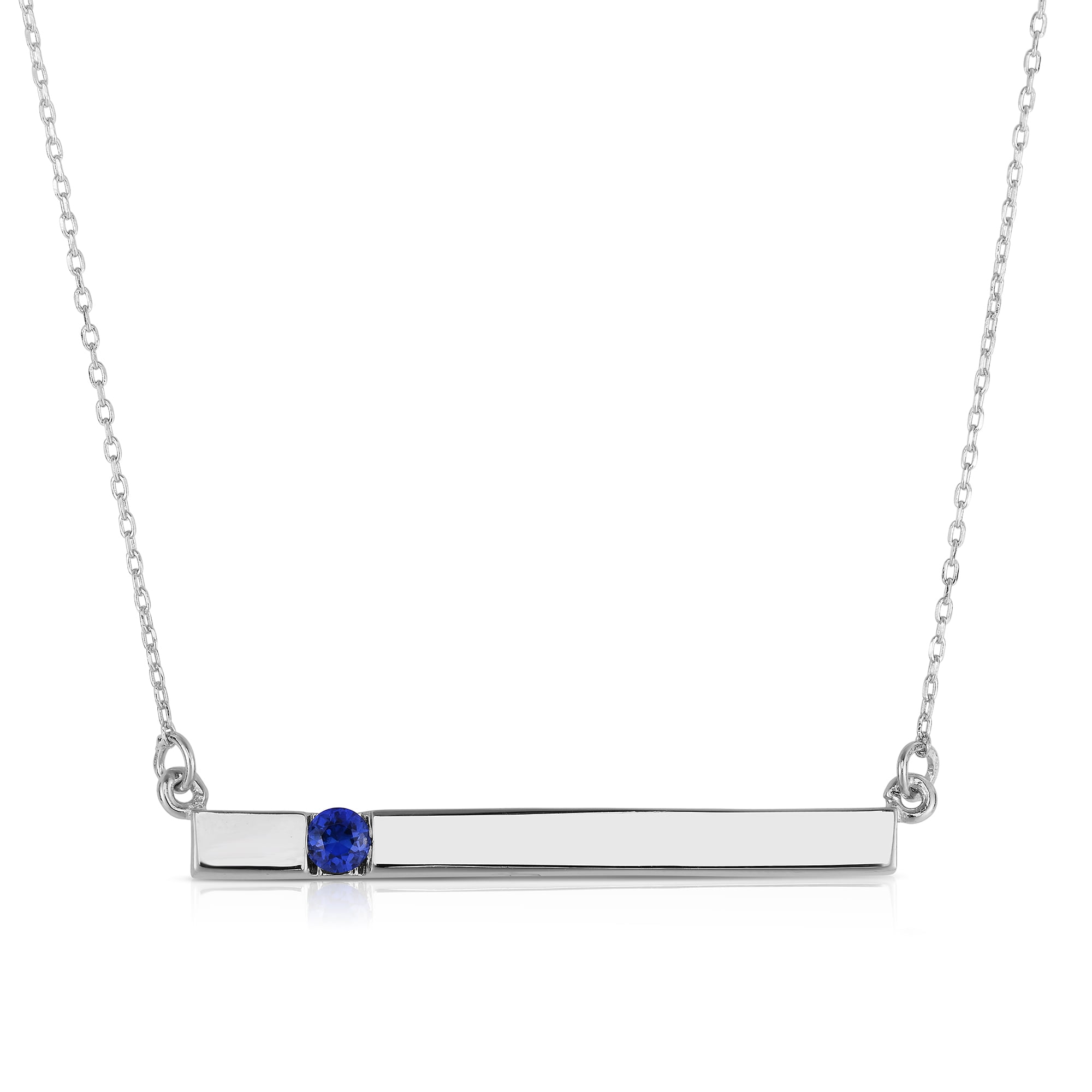 Rhodium Plated Sterling Silver 