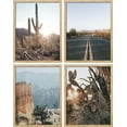 thumbnail image 3 of PixonSign 4 PCS Adhesive Canvas Posters Southwest Texas Arizona Saguaro Cactus Desert Landscape Prints Nature Wilderness Photography Modern Art Decor Retro Scenic Artwork for Bedroom - 11"x14" Natural, 3 of 5