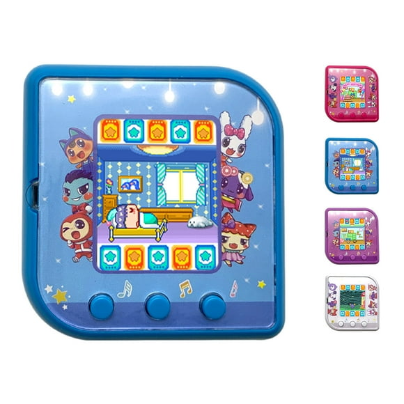 Square Cartoon Pet Game Machine Virtual Electronic Handheld Pet Game Machine Color Display Screen Kids