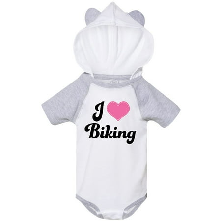 

Inktastic Cycling I Love Biking Gift Baby Girl Bodysuit