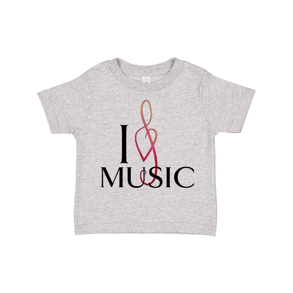 Inktastic I Love Music Boys or Girls Toddler T-Shirt