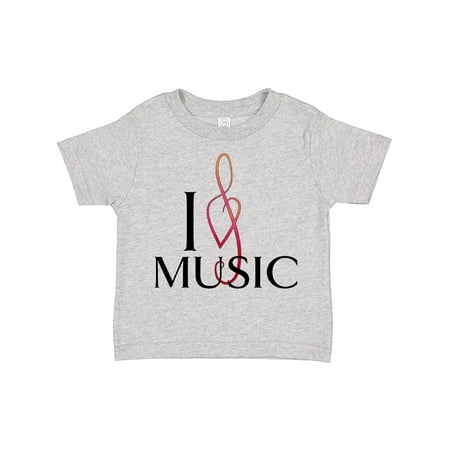 

Inktastic I Love Music Gift Toddler Boy or Toddler Girl T-Shirt