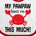 thumbnail image 4 of Inktastic My PawPaw Loves Me Boys or Girls Baby Bib, 4 of 4