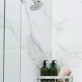 Palisade 23.2in Vinyl Interlocking Wall Tile Shower Kit, Ashen Slate ...