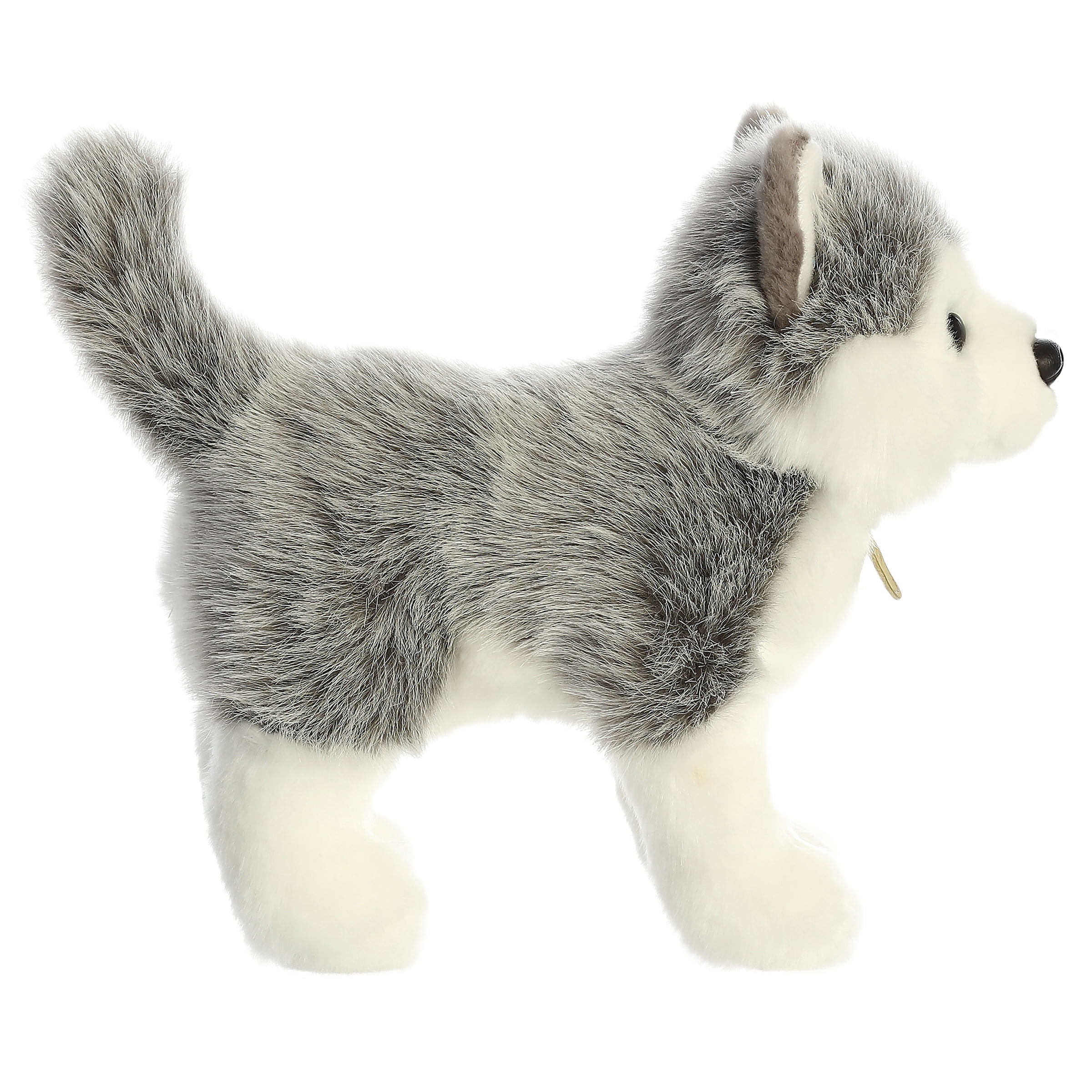 Aurora® Adorable Miyoni® Siberian Husky Pup Stuffed Animal - Lifelike  Detail - Cherished Companionship - Gray 10 Inches