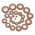 thumbnail image 2 of Bunblic 25Pcs Alto Sax Pads Set Replacement Practical Easy to Use Portable Instrument Parts Durability Alto Saxophone Pads Accessory Brown, 2 of 8
