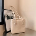 thumbnail image 3 of Bolso Hombro JShteea Retro Gran Capacidad Cuero PU Beige, 3 of 9