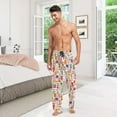 thumbnail image 5 of Top-kevin Colorful Violin Drum Pajama Pants for Men Comfort Sleep Lounge Bottoms Straight-fit with Pockets S-XXL, 5 of 7