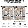 thumbnail image 2 of Blackout Kids Curtains,Cavalier King Charles Spaniel Dog and Flower Childrens Insulated Curtains Set Of 2,Bedroom Essentials,Toddler Room Decor 52"x63"(132x160cm), 2 of 4