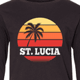 thumbnail image 4 of Inktastic St Lucia Vacation Travel Cruise Long Sleeve Youth T-Shirt, 4 of 5