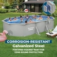thumbnail image 6 of Bestway Hydrium 20' x 12' x 48" Steel Side Wall Above Ground Pool w/ Sand Pump & Accessories, 6 of 8
